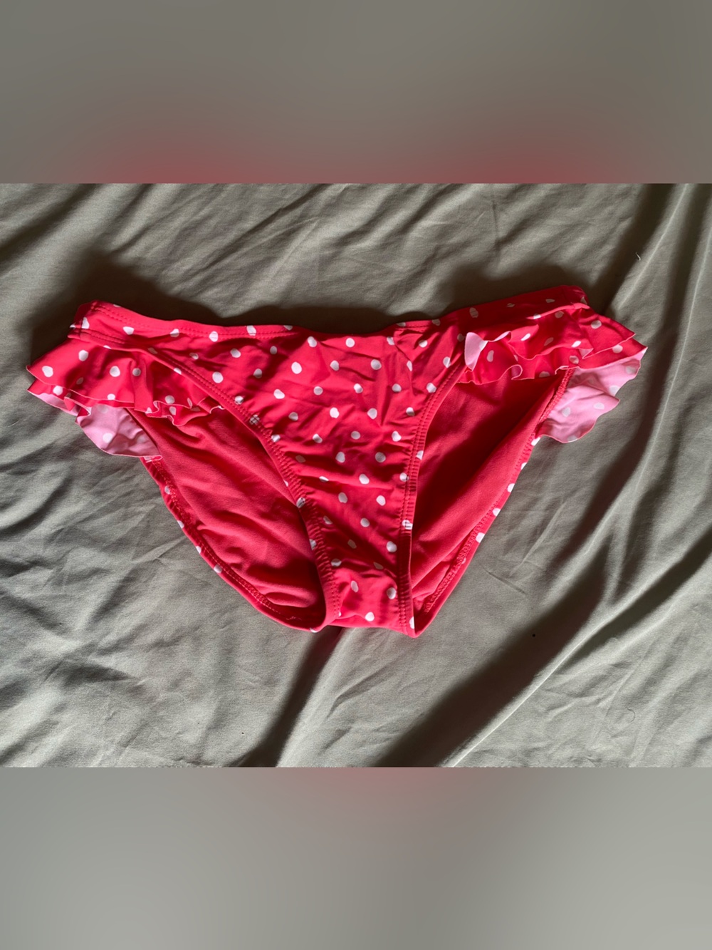 U.S. Polo Assn. Hot Pink Polka Dot Bikini Bottoms